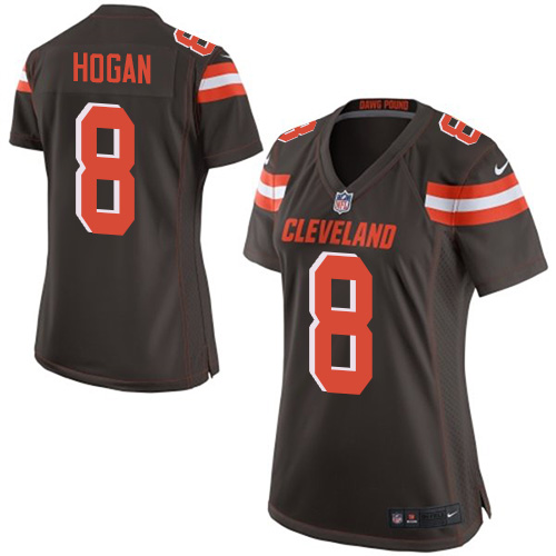 Women's Game Kevin Hogan Nike Jersey Brown Home - #8 NFL Cleveland Browns